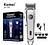 Cortador De Cabelo Kemei KM-1998 Profissional All-metal LED Clipper Elétrico Sem Fio Para Homens Recarregável Máquina De Corte + Conjunto De Pente De Limite